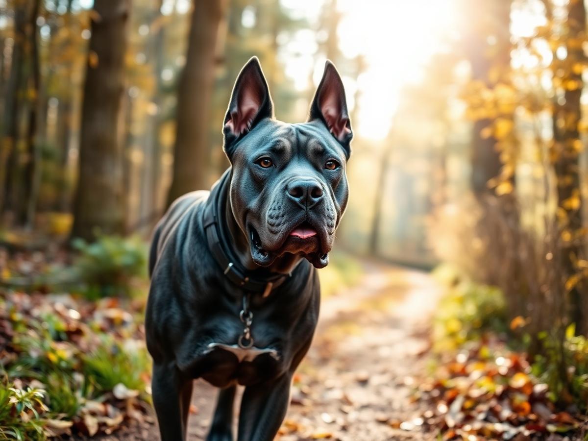 Healthy adult Cane Corso outdoors